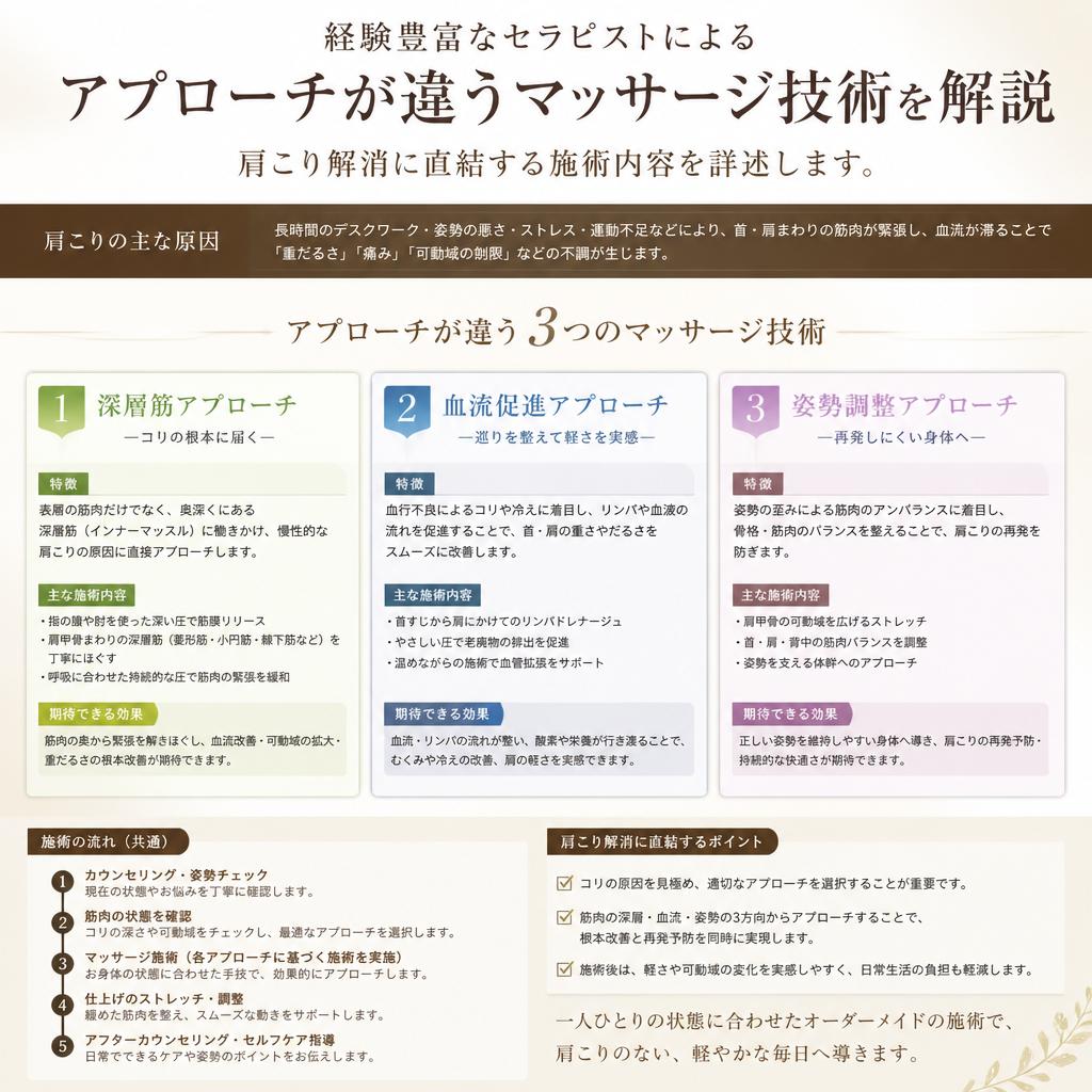 プロのマッサージ技術