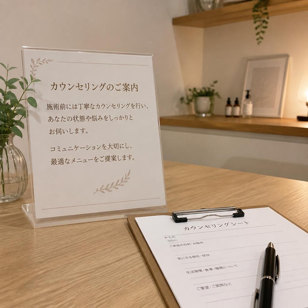 専門家による丁寧なカウンセリング