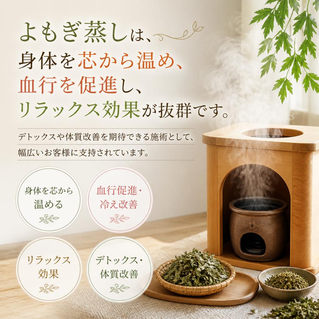 よもぎ蒸しの驚くべき効果