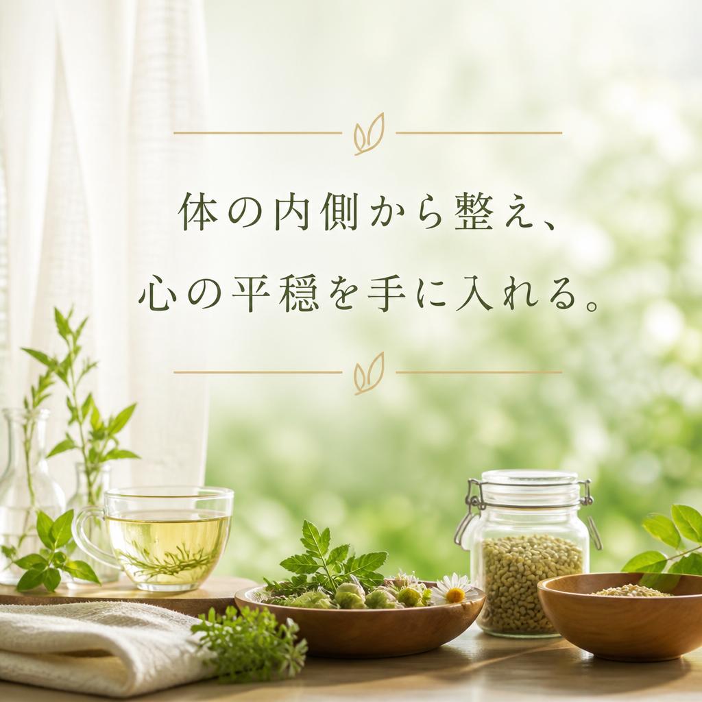 体の内側から整え、心の平穏を手に入れる。