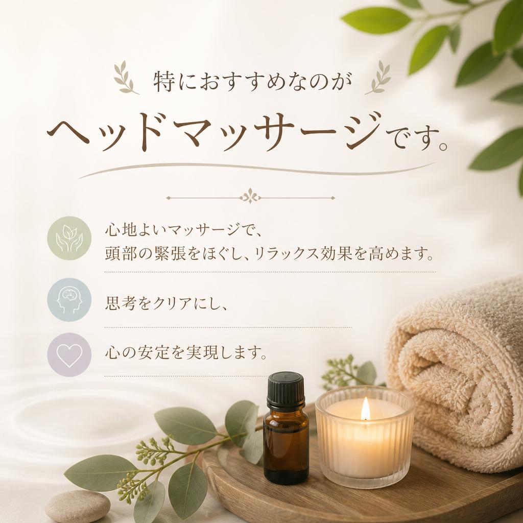 ヘッドマッサージのご案内