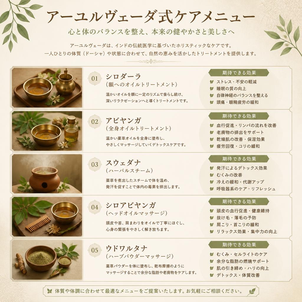 5. ケア方法と施術メニュー