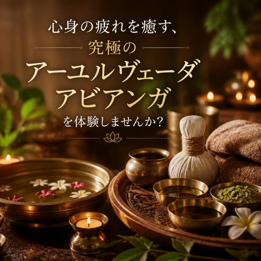 心身の疲れを癒す、究極のアーユルヴェーダアビアンガを体験しませんか?