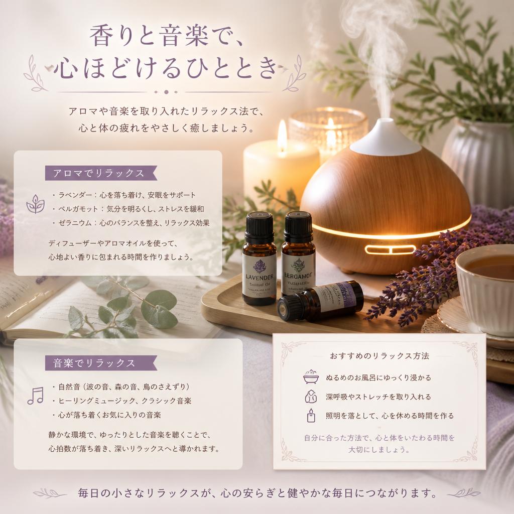疲労回復のためのリラックス法