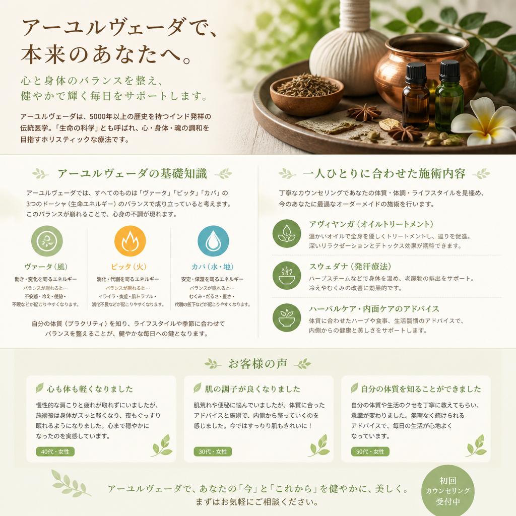 アーユルヴェーダの恵み