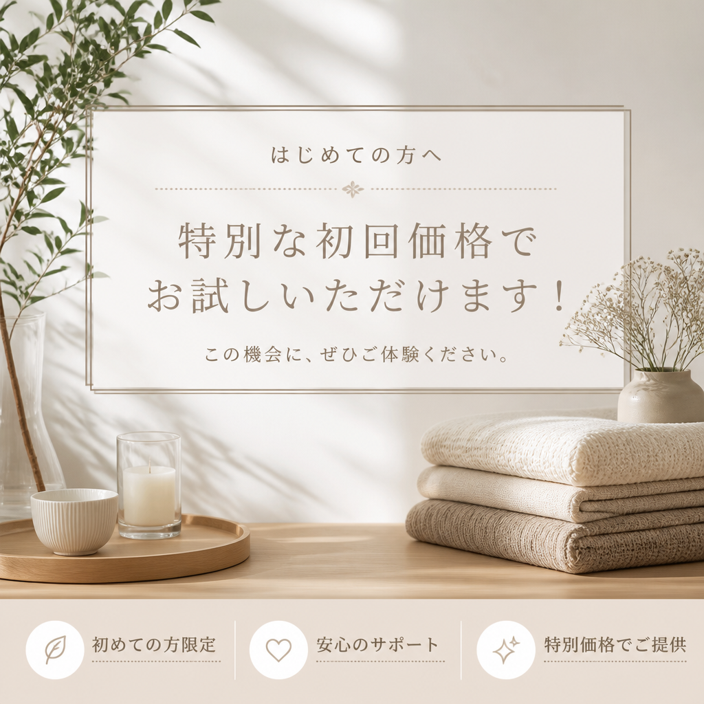 初回キャンペーンのお知らせ