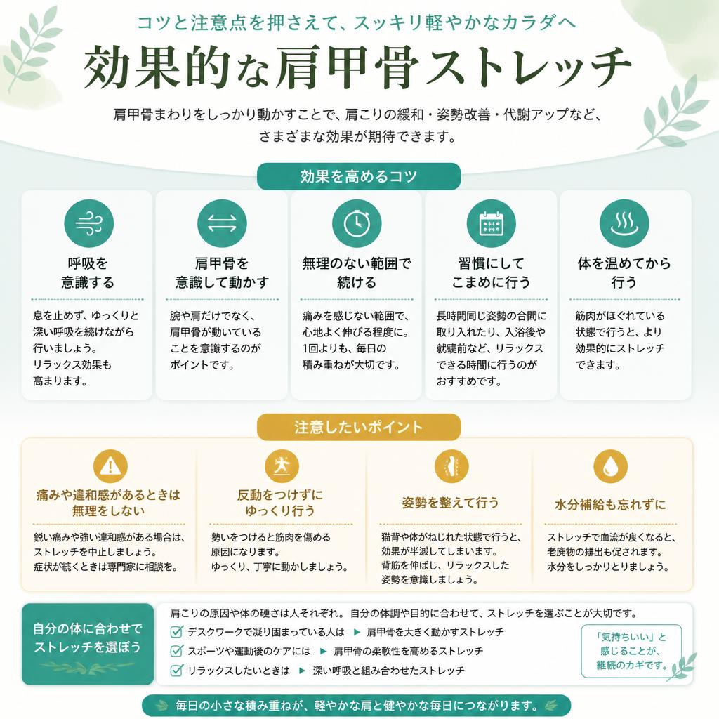 ストレッチのコツとポイント