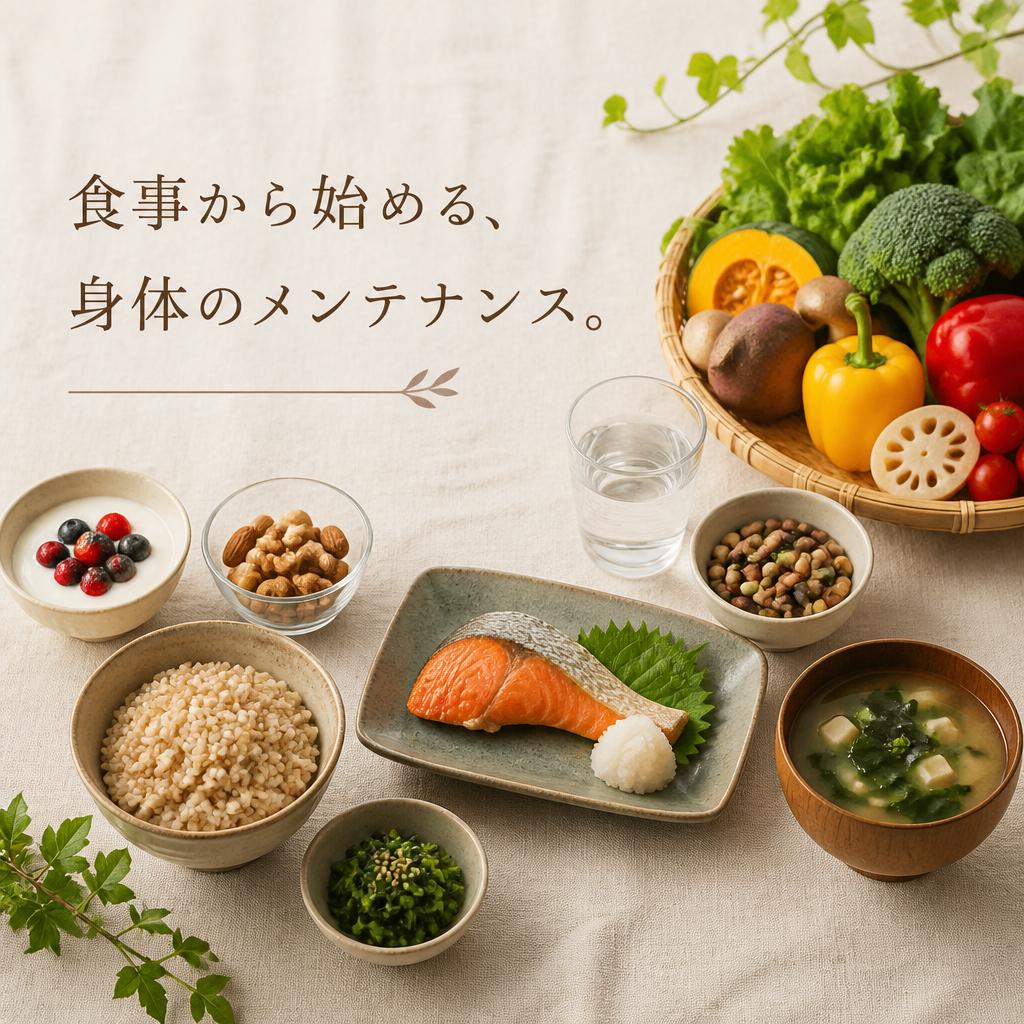食事から始める、身体のメンテナンス。