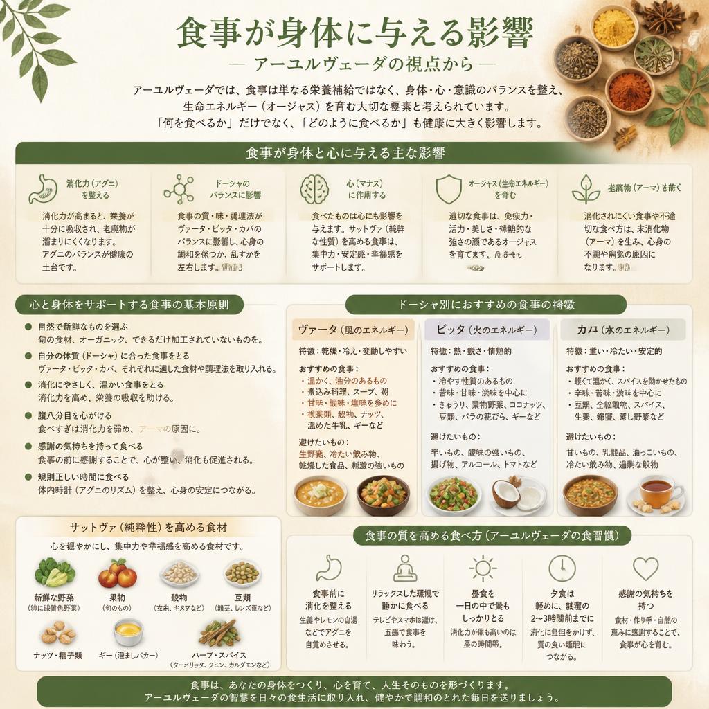 食事がもたらす身体への影響