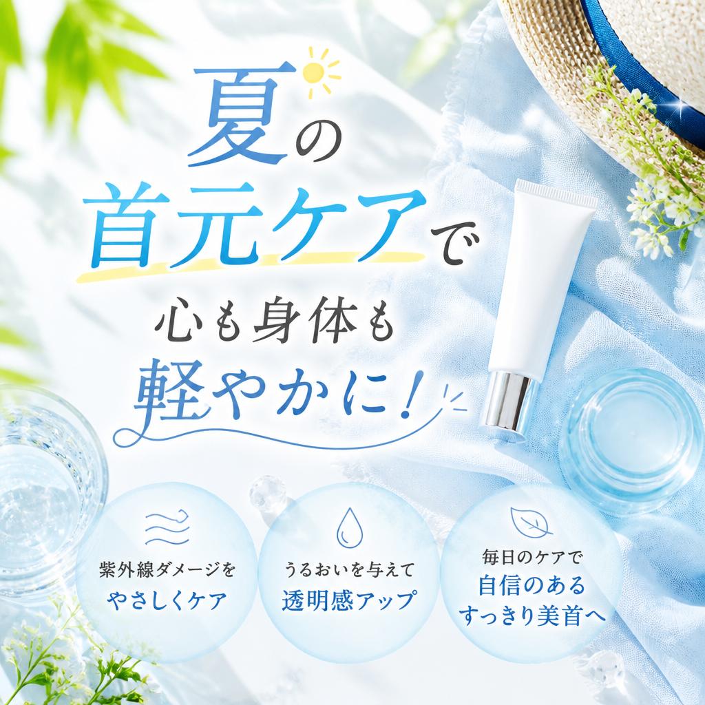 夏の首元ケアで心も身体も軽やかに！